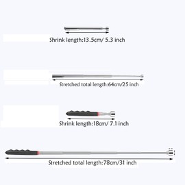 2 Pcs Telescoping Magnet Pick up Tools Include 20 lb Magnetic Tool and 3 lb Telescoping Magnet Stick car Magnets to Retrieve Gadget for Hard to Reach Places Suitable for Birthdays Father's Day Gifts