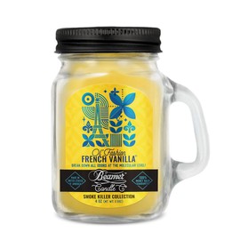 Ol' Fashion French Vanilla Candle – Creamy Vanilla & Sweet Buttercream Scent – Small 4oz Mini Mason Jar Candle by Beamer Candle Co.
