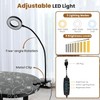 Nightcore Nail Table, Portable Nail Table with Bendable LED Light