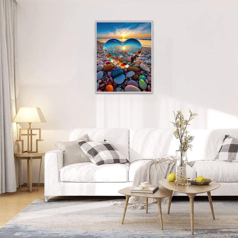 Jigsaw Puzzles for Adults 1000 Pieces, Love Pebbles Beach Puzzle,