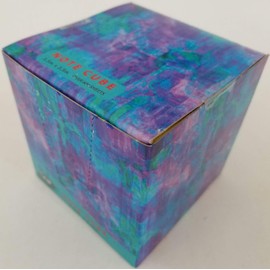 Designer Paper Note Cubes 3.5'' X 3.5'' 600+ Sheets/Box, Select: Design on Box (Purple Blocks)