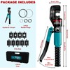 Tivorex Hydraulic Crimping Tool with 9 Dies, Battery Cable Lug