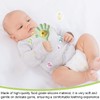 OUDQFCJ Baby Rassel Zahnring BPA-frei Lebensmittel-Qualität Würgerecht-Design Griffstärkung geeignet für