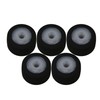 Sevender 13x6x2mm Black Rubber Bearing Roller Guide Pulley Bearing Wheel