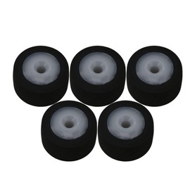 Sevender 13x6x2mm Black Rubber Bearing Roller Guide Pulley Bearing Wheel Pinch Roller