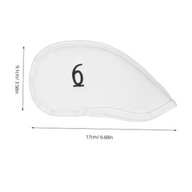 GANAZONO 12Pcs Golf Club Covers Durable PU Protective Head Covers with Number Pattern Portable Sleeves for Easy Insertion and Transport for Golf Enthusiasts
