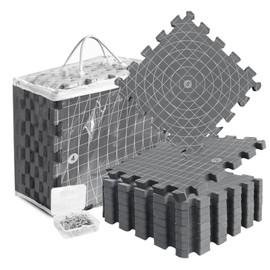 Blocking Mats for Knitting & Crochet: Upgraded Knitting Blocking Mat Double-Sided Design with 150 T-Pins and Storage Bag