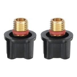 HARFINGTON 2pcs TIG Back Cap 41V33 Fit Welding Torch WP-9, WP-20, WP-25 Long Back Cap for TIG Torch Part Accessory Replacement Part