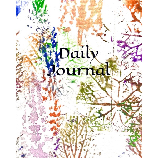Watercolor Foliage Journal Notebook, Soft Cover, 8"x10", 144 Pages
