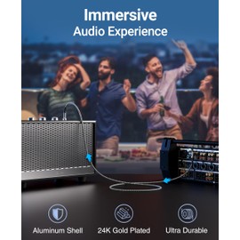 BlueRigger Subwoofer Cable 90 Degree (5M, RCA Audio, Dual Shielded, Gold Plated 90°Male RCA to RCA Connectors) – for Subwoofer, Amplifier, Home Theater