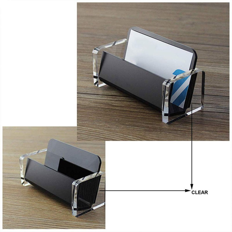 Acrylic Business Card Holder Plastic Desk Dispenser Display Stand Card