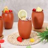 Gejoy 18 Pcs 12 oz Cantaritos De Barro Mexicanos Mini