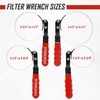 SPARKWHIZ Oil Filter Wrench Set, Oil Filter Removal Tool 2-3/4"