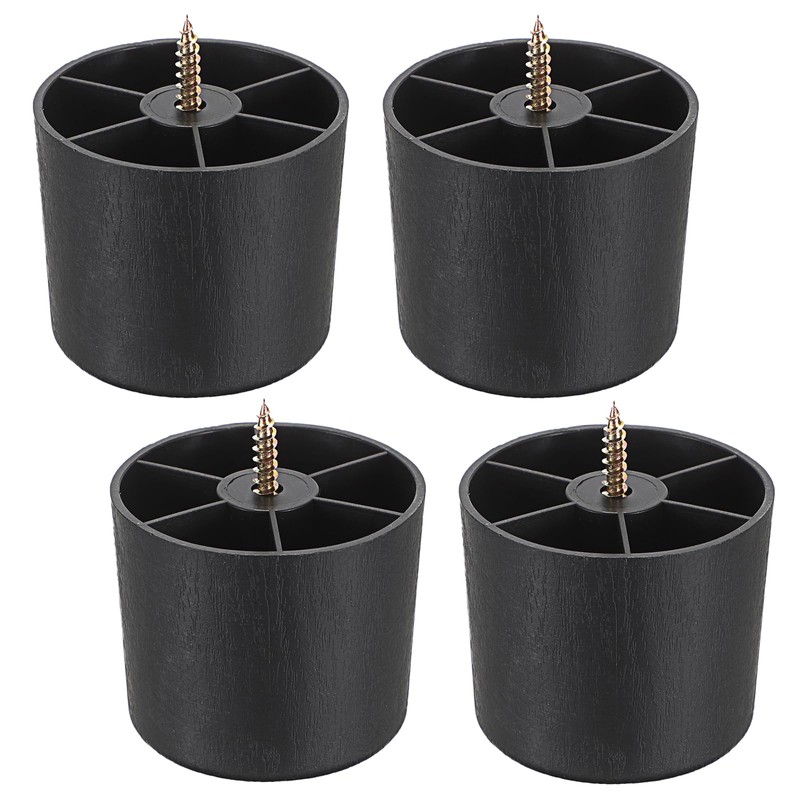 OwnMy 4PCS 2 Inch Plastic Furniture Legs Screw-in Plastic Sofa