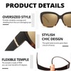 LVIOE Polarized Fit Over Glasses Sunglasses Women, Oversized Square Sun