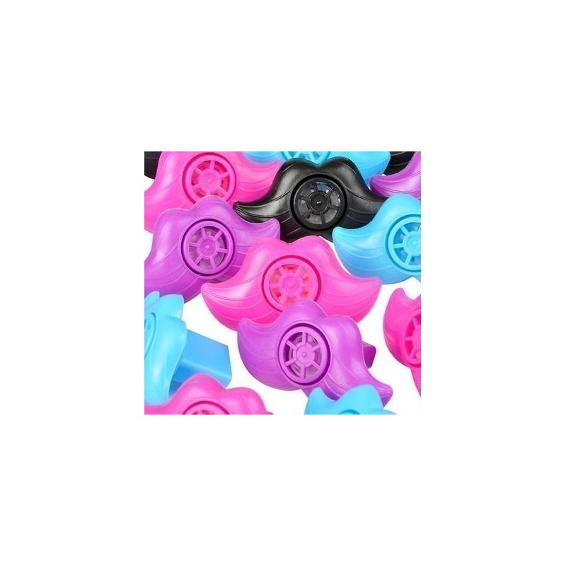 Mustache Lip Whistle Assorted Pack of 48 Pics