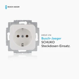 Busch-Jaeger 20EUC-214 SCHUKO-Steckdosen-Einsatz, weiß, Reflex SI