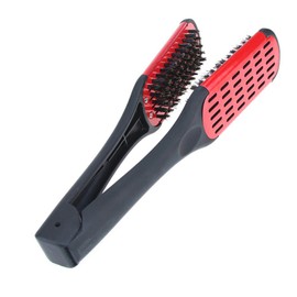 Chocople Twin Brush Straightening Brush Hair Brush (Black/Red)