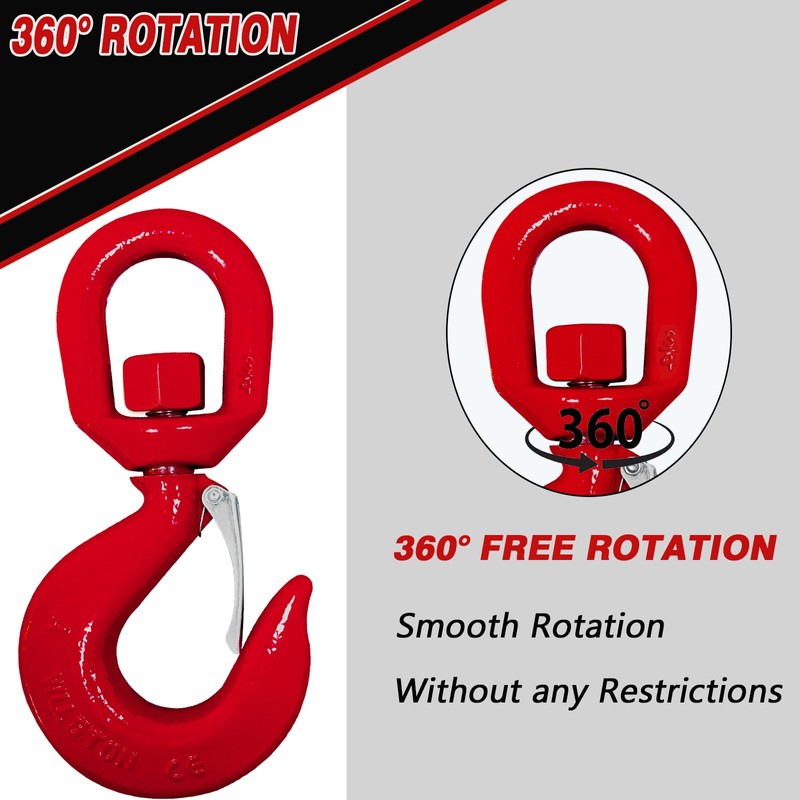 5 Ton Swivel Lifting Hook Heavy Duty Swivel Hook, G80