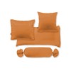 Fleuresse Colours Uni 9100-2044 Bolster Cover Maco Satin Orange 40/15