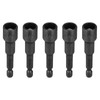 sourcing map 5pcs Magnetic Nut Driver 10mm Hex Drive Socket