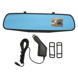 Rear View Mirror with Front Camera and G Sensor 2.4 Inch Full HD 1080P Vehicle Driving Recorder for Car Truck SUV