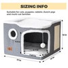 Heerduos Cat Bed for Indoor Cats,Covered Cat Cave House &