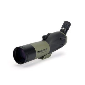 Celestron – Ultima 65 Angled Spotting Scope – 18 to 55x65mm Zoom Eyepiece – Multi-Coated Optics for Bird Watching, Wildlife, Scenery and Hunting – Waterproof and Fogproof – Includes Soft Carrying Case