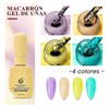 Kit Geles Semipermanente Helado De Macaron 4pzs Cherimoya
