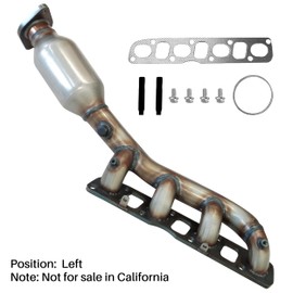 [Front Right]FortunaFlow Exhaust Manifold Catalytic Converter Compatible with Nissan Titan 2004-2015 5.6L,Nissan Pathfinder 2008-2012 5.6L(EPA Compliant high flow standard+Heat Shield+Bank 2)