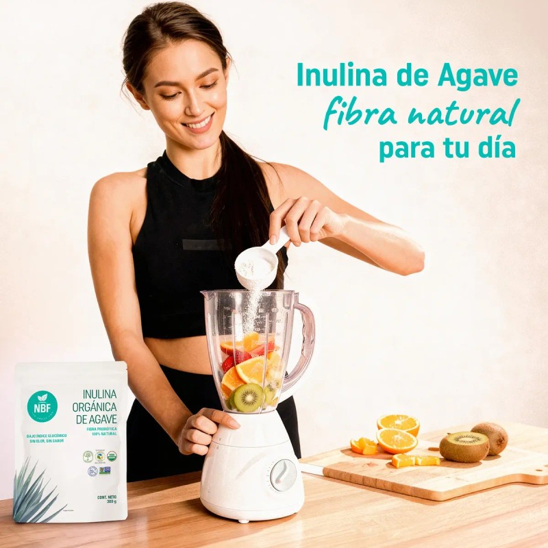Inulina Agave Orgánica Fibra Prebiótica 300 Nbf
