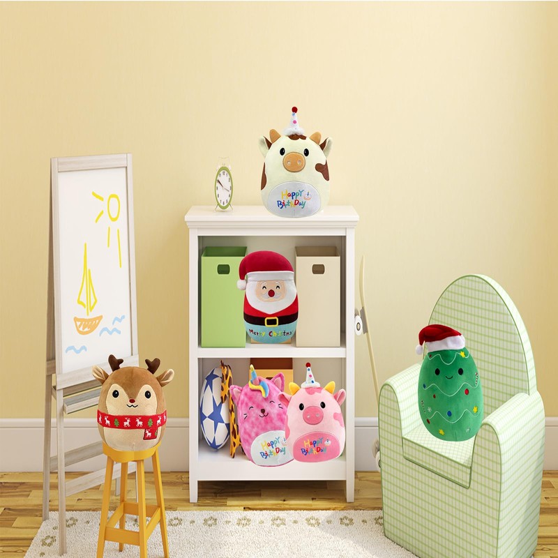 20cm Christmas Squishmallow Snowman Soft Plush Toy,8" Cute Xmas Squishy