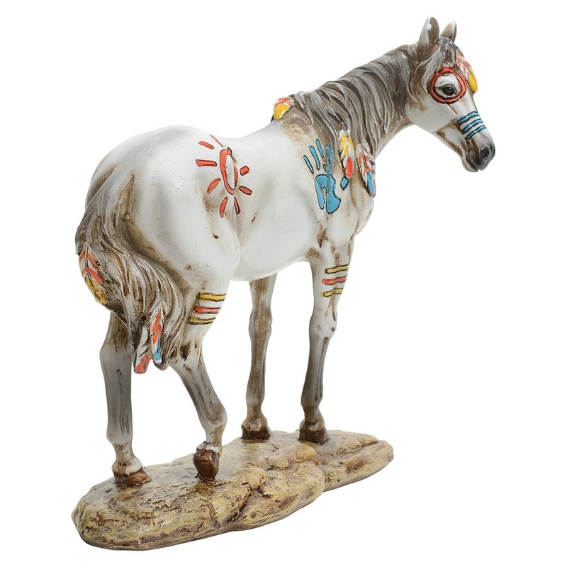 Black Forest Décor - War Paint Horse Sculpture - Western