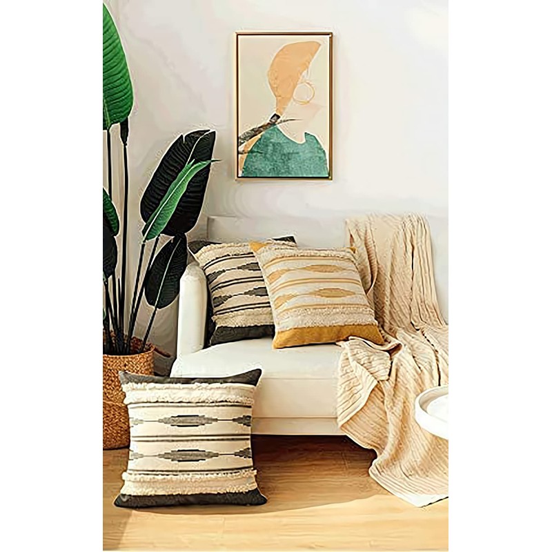 MOCOFO 45x45cm / 30x50cm 2 Pieces Decorative Boho Pillowcase Tufted