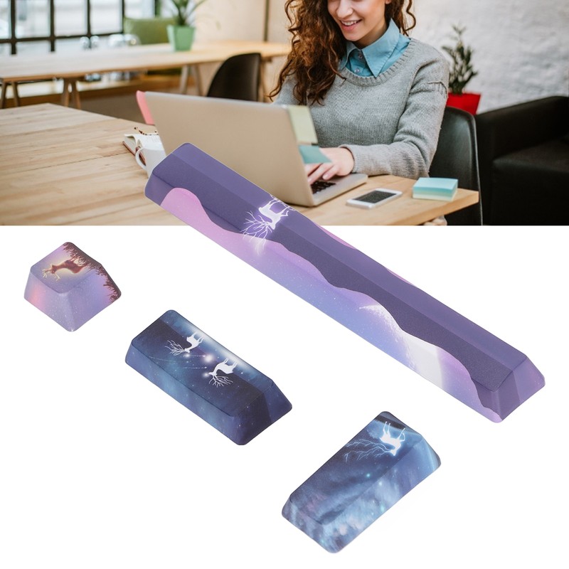 Keycap 4 Keys Elk Pattern Design Space ESC Enter Numpad
