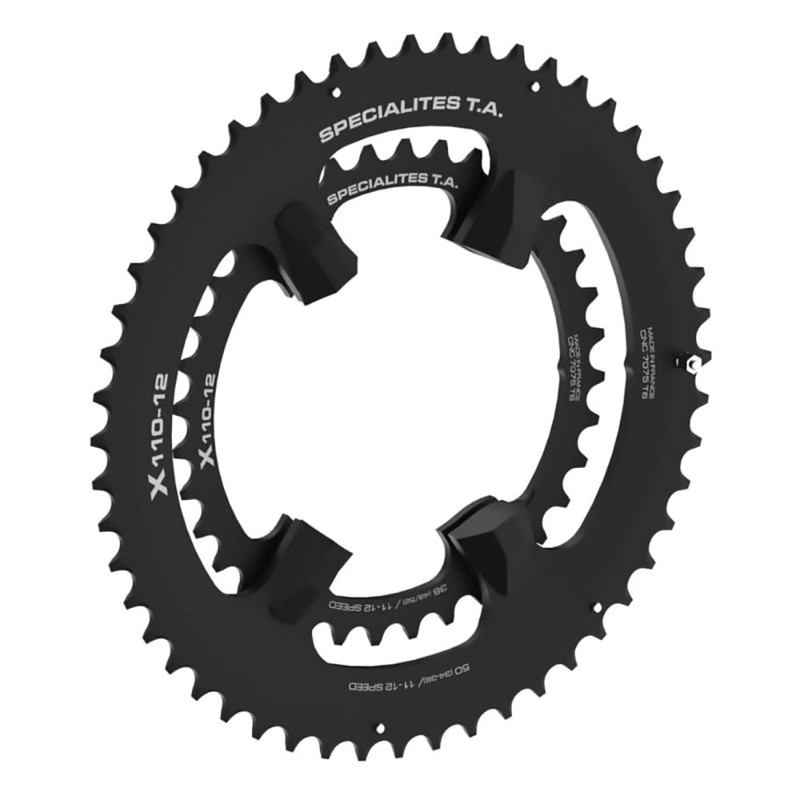 Spécialités TA X110 4 Arm 12 Speed Chainring, Black, Outer