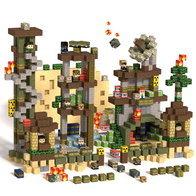 GobiDex 500PCS STEM Game-Based Recon Base Magnetic Blocks Adventure Themed