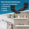 Pack of 4 Floating Shelf Brackets, 25 cm Floating Shelf