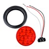 8PCS 4" Inchs Round Trailer Lights, Super Bright Red 12