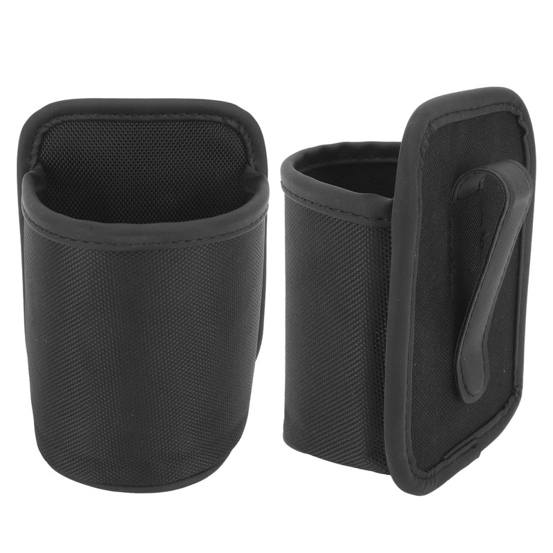 Motorcycle Water Cup Holder Black Drainage Holes Plug in Fixed