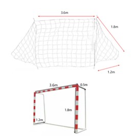 YYQTGG Football Soccer Net, Sports Replacement Soccer Goal Post Net for Sports Match Training, Polypropylene Fiber Soccer Goal Net (12X6FT)