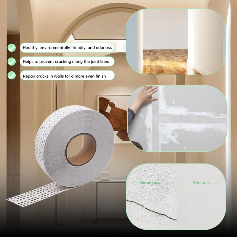 AnRui Drywall Corner Bead Self-Adhesive - Drywall Corner Tape 1.97"