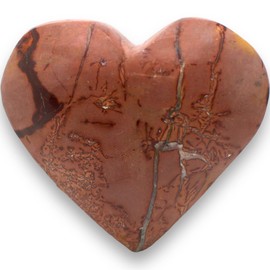 Saharan Desert Jasper Medium Polished Heart. High Energy Spiritual Reiki Metaphysical Stones Used for Chakra Balancing. (Heart)