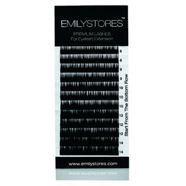 EMILYSTORES Eyelash Extensions Individual Loose Signature Mink Eyelash C Curl Thickness 0.25mm Length 8mm 9mm 10mm 12mm 14mm Silk Lashes Assort Mixed In One Tray