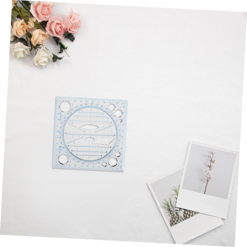 Gatuida Multi Functional Plastic Circle Stencil with Scale Markings Ergonomic