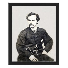 JOHN WILKES BOOTH THE MAN WHO SHOT PRESIDENT ABRAHAM LINCOLN 8X10 FRAMED PHOTO