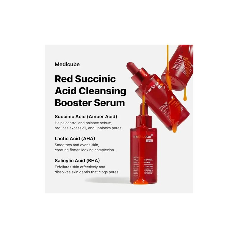 Medicube Red Acne Succinic Acid Peel (1 Min) 40gm.