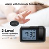 CHEREEKI Projection Alarm Clock, Alarm Clock with Indoor Temperature, 4