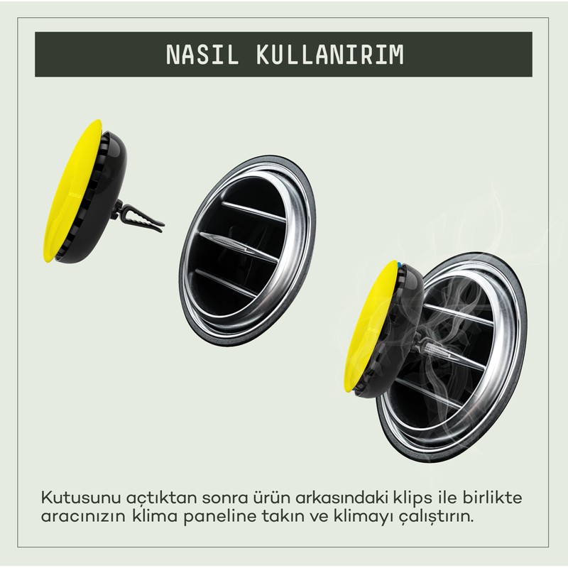 VAVANA Araba Klima Kokusu - Spin Oto Kokusu 3'lü Set