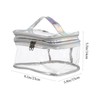 Beavorty Clear Double Layer Makeup Storage Bag Toiletry Bag for